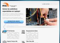 Sitio web de Compusonora Phoenix Solutions Hospital de Laptops