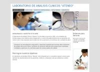 Sitio web de Laboratorio de Análisis Clínicos Ateneo