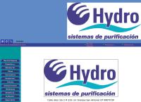 Sitio web de Hydro Sistemas De Purificacion