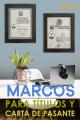 MARCOS PARA TÍTULO PROFESIONAL Y CARTA DE PASANTE