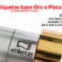 Etiquetas metalizadas