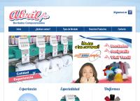 Sitio web de Bordados Abril