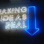 Letrero en luz neon