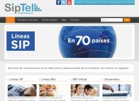 Sitio web de Siptel Comunicación
