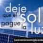 Deja que el sol pague la luz