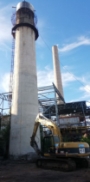 Demolicion de chimeneas
