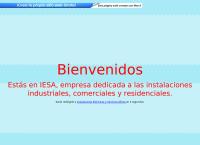 Sitio web de Instalaciones Eléctricas y Servicios Afines