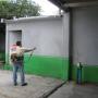 Fumigacion al exteriores con bomba motorizada