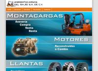Sitio web de Unimontacargas Del Bajio SA de Cv