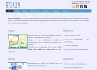 Sitio web de Meta Consultores