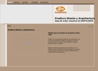 Sitio web de Prodicco Diseño y Arquitectura