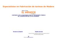 Maderas y Tarimas El Mirador SA de Cv