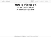 Sitio web de Notaria Publica 50