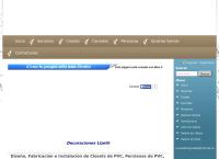 Sitio web de Decoraciones Lizeth