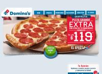 Sitio web de Dominos's Pizza