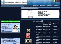 Sitio web de Moas Modular Aluminum System SA de Cv