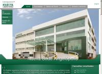 Sitio web de Exakta Laboratorios