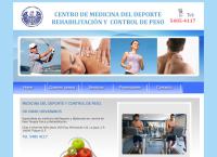 Sitio web de Centro de Medicina Del Deporte Rehabilitacion y Control de Peso