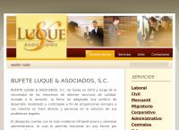 Sitio web de Bufete Luque & Asociados S. C.