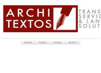 Sitio web de Architextos Translation Services & Language Solutions