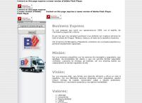 Sitio web de Business Express