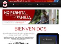 Sitio web de Alarmas Riha SA de Cv