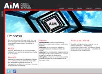 Sitio web de Aim Análisis e Inteligencia de Mercado