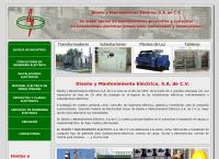 Sitio web de Diseño y Mantenimiento Electrico SA CV