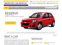 Sitio web de Montejo Car Rental