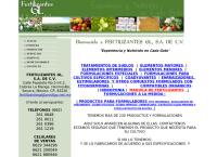 Sitio web de Fertilizantes gl SA de Cv