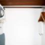 Iron and Ironing Board in Room