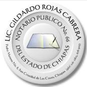Rojas Cabrera Gildardo Lic. Notario Publico No. 66 Del Estado de Chiapas