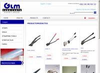 Sitio web de GLM Fabricante Flejes y Sellos