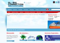Sitio web de Global Connection Agencia de Viajes