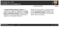 Sitio web de Notaria Pública No. 30