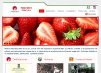 Sitio web de Alimentos Profusa SA de Cv