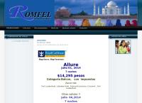 Sitio web de Romfel Servicios de Viaje