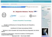 Dr. Alejandro Bolaños Muñoz., Ortopedista y Traumatologo