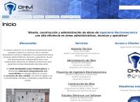Sitio web de Ohm Ingeniería Electromecánica