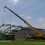 Instalacion de arcotecho con grua