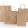bolsa de papel kraft con asa