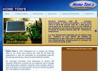 Sitio web de Home Tonis Aire Acondicionado, Morelos