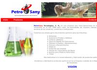 Sitio web de Petrosany Tecnologìas,c.a.
