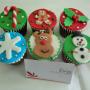 Cup cakes navideños