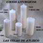 CIRIOS DE CERA PARA  ALTAR