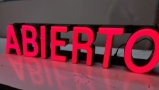 Letrero de ABIERTO