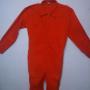 overol gabardina color naranja