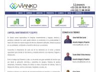 Sitio web de Vianko Mantenimiento y Limpieza Industrial