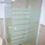 cancel de baño con cristal templado