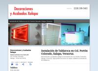 Sitio web de Decoraciones y Acabados de Xalapa